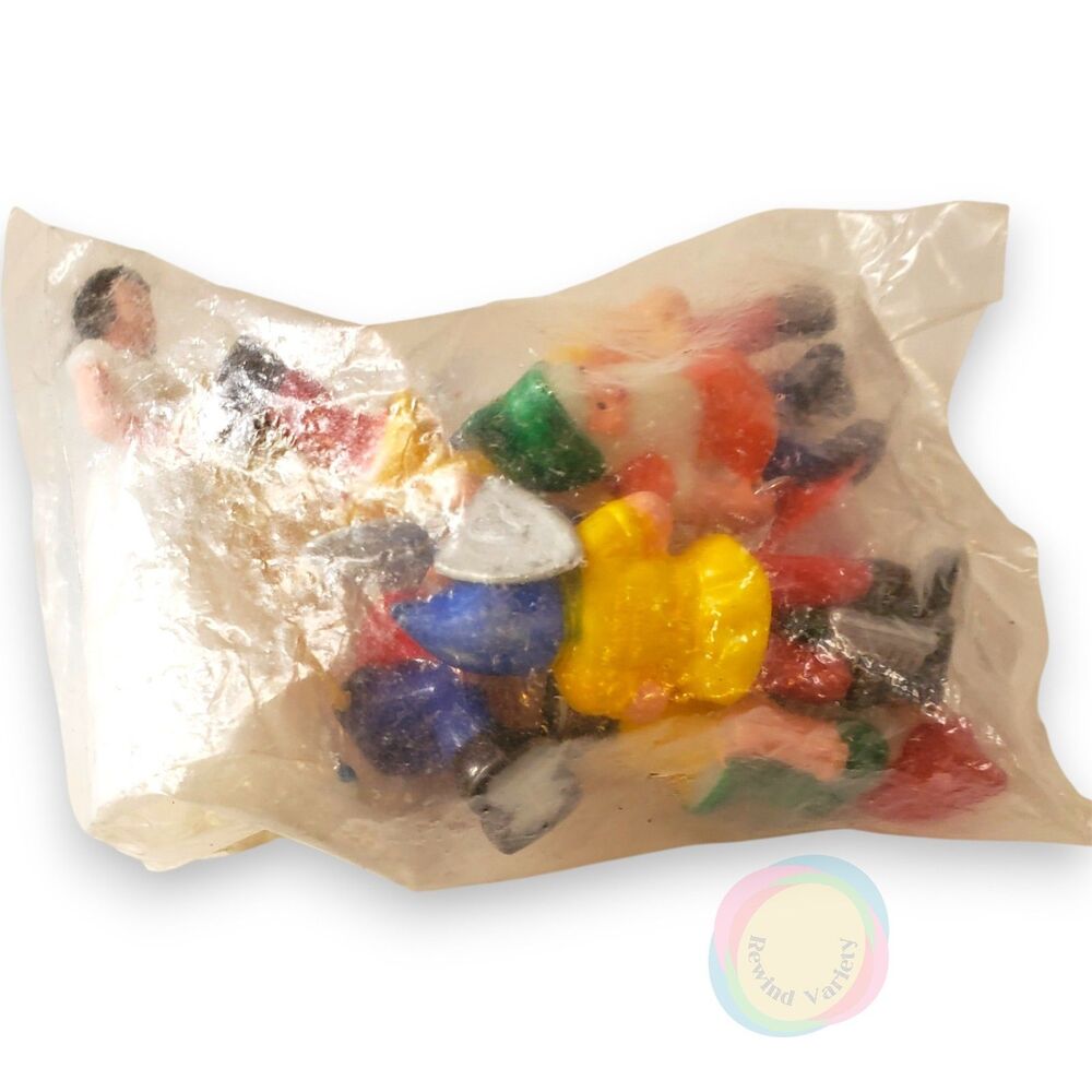 VTG Sealed Snow White 7 Dwarfs Cake Topper Hong Kong